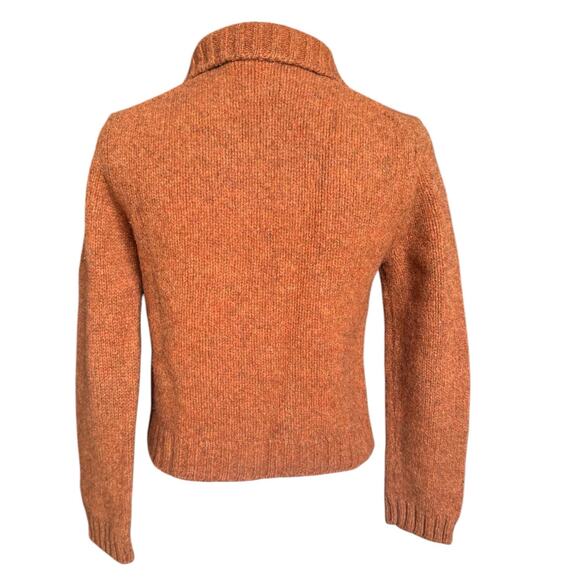 Vintage J. Crew Wool Knit Women's Medium Sweater Jacket  Zip-Up - Picture 2 of 4